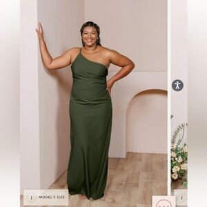 Revelry Jade Crepe Dress